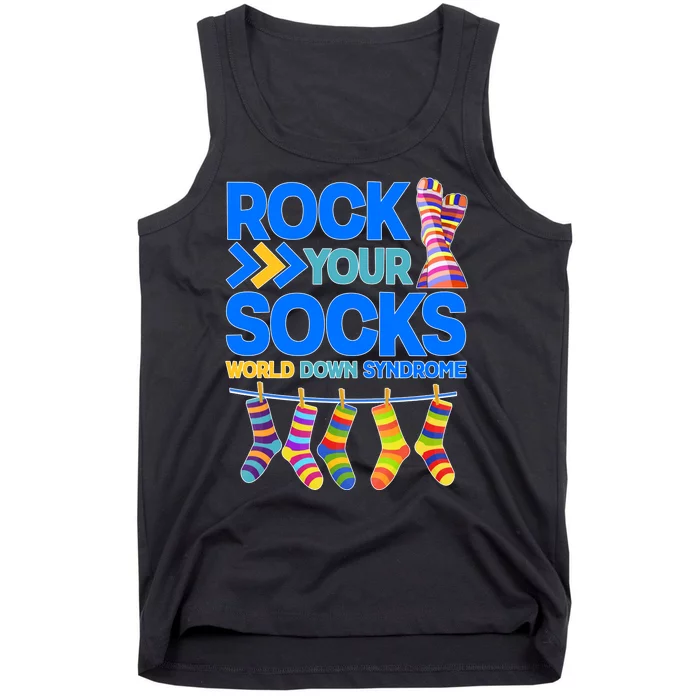 Rock Your Socks World Down Syndrome Awareness Day Tank Top