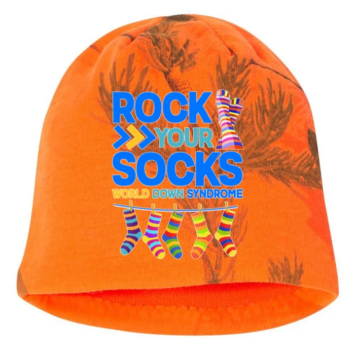 Rock Your Socks World Down Syndrome Awareness Day Kati - Camo Knit Beanie