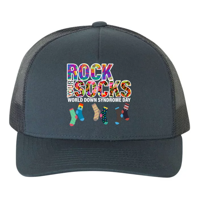 Rock Your Socks World Down Syndrome Day Yupoong Adult 5-Panel Trucker Hat