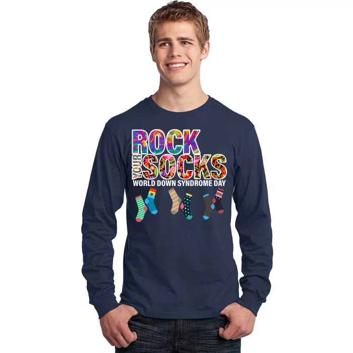 Rock Your Socks World Down Syndrome Day Tall Long Sleeve T-Shirt