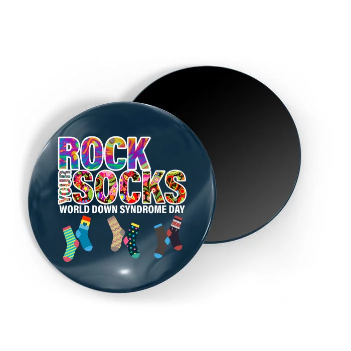 Rock Your Socks World Down Syndrome Day Magnet