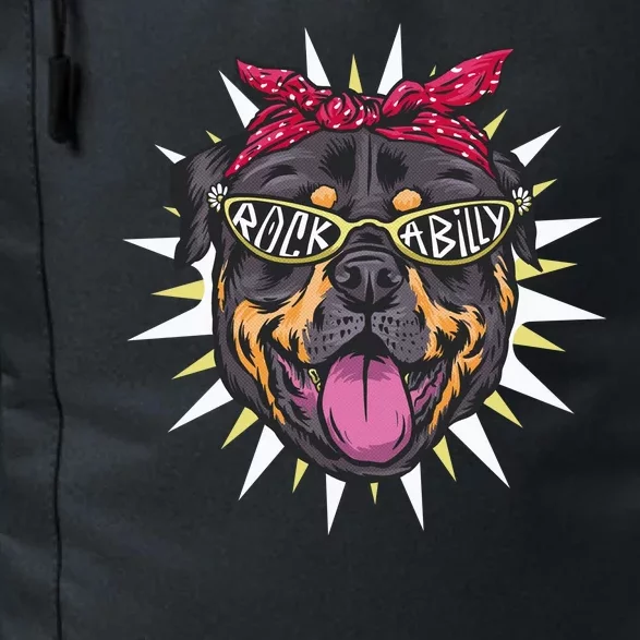 Rockabilly Rottweiler Dog Daily Commute Backpack