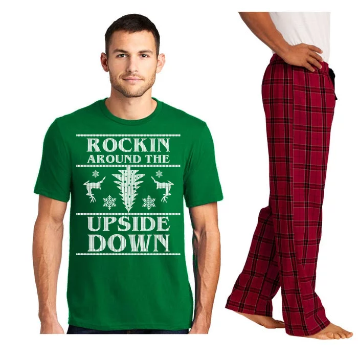 Rockin Around The Upside Down Ugly Christmas Pajama Set