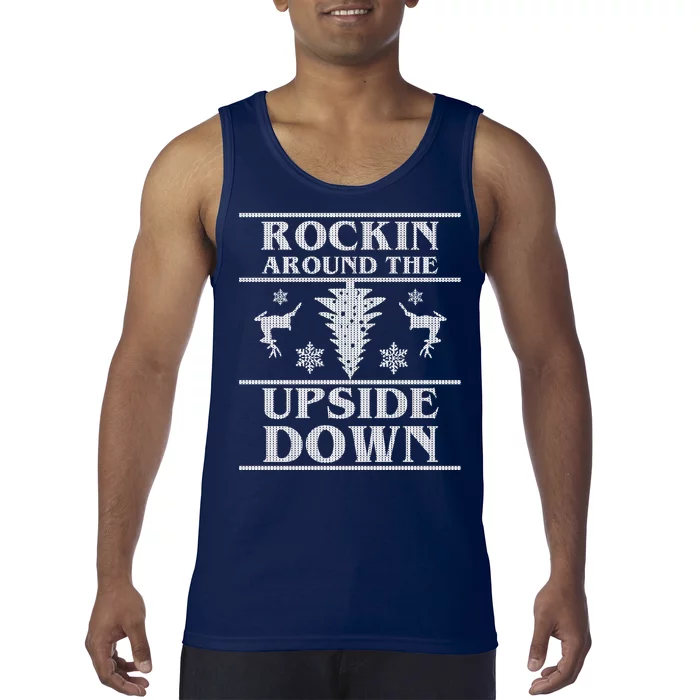 Rockin Around The Upside Down Ugly Christmas Tank Top