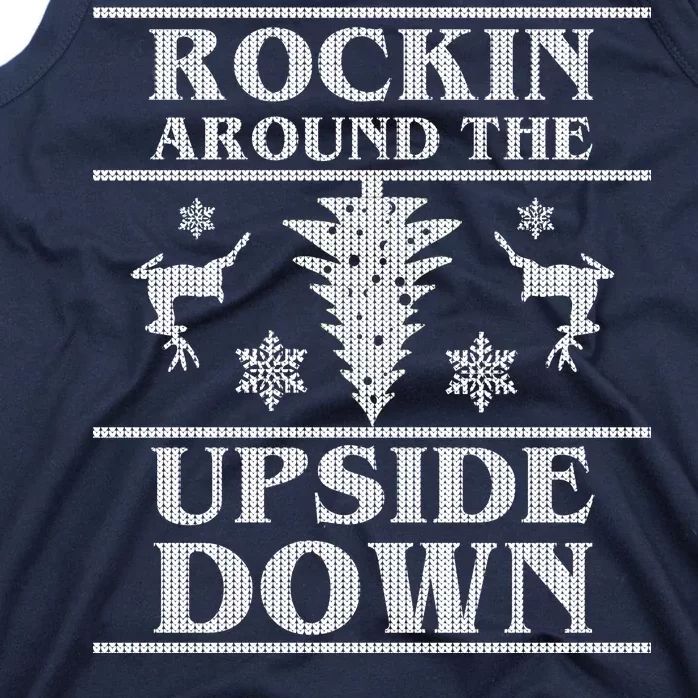 Rockin Around The Upside Down Ugly Christmas Tank Top