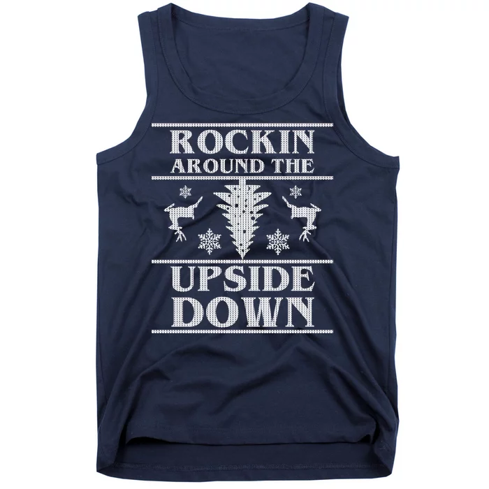 Rockin Around The Upside Down Ugly Christmas Tank Top