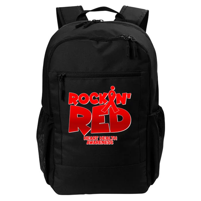 Rockin Red Heart Health Awareness Daily Commute Backpack