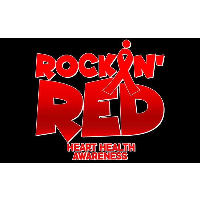 Rockin Red Heart Health Awareness Bumper Sticker