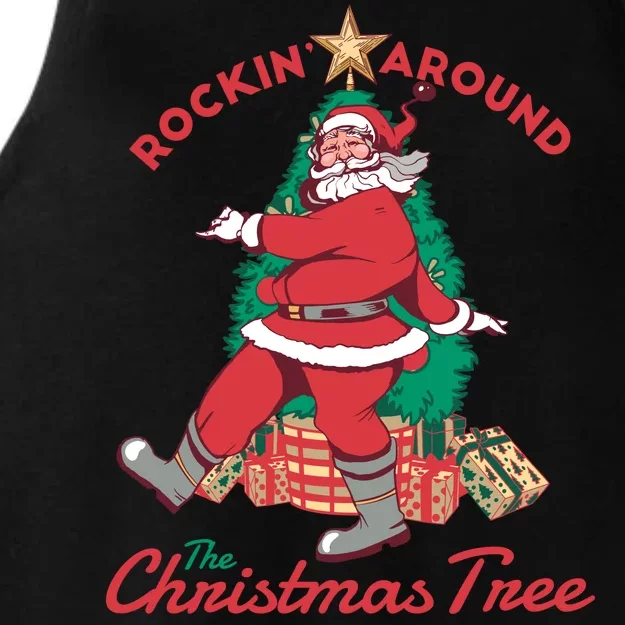 Rockin Santa Ladies Tri-Blend Wicking Tank