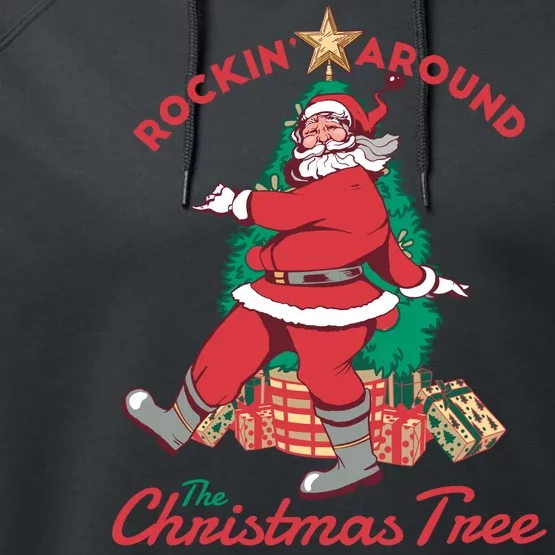 Rockin Santa Performance Fleece Hoodie