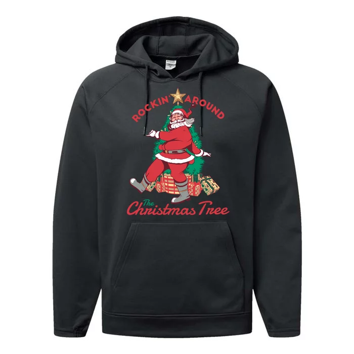 Rockin Santa Performance Fleece Hoodie