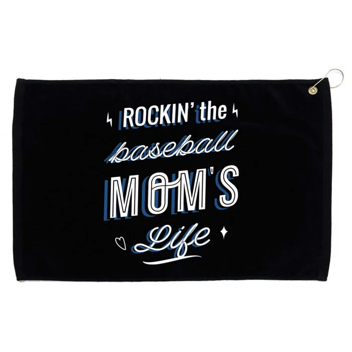 Rockin The Baseball Moms Life Grommeted Golf Towel