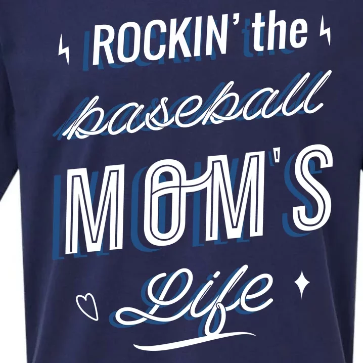 Rockin The Baseball Moms Life Sueded Cloud Jersey T-Shirt