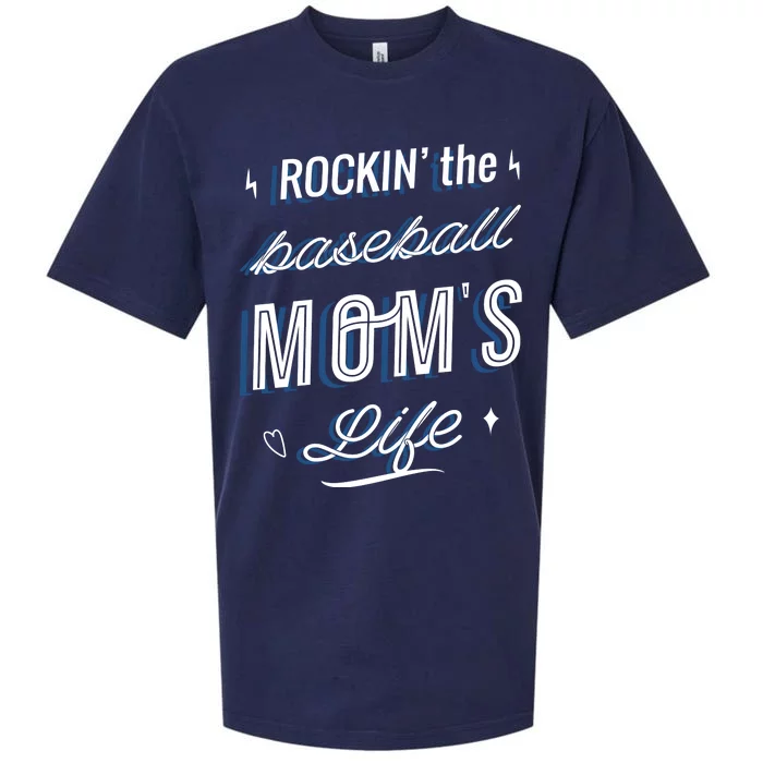 Rockin The Baseball Moms Life Sueded Cloud Jersey T-Shirt