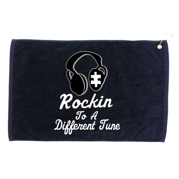 Rockin' To A Different Tune Autism Grommeted Golf Towel