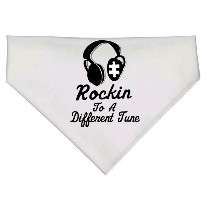 Rockin' To A Different Tune Autism USA-Made Doggie Bandana