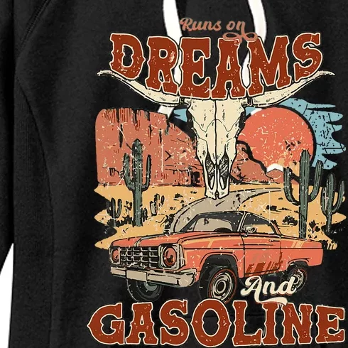 Runs On Dreams And Gasoline I Got A Heart Like A Truck Women's Fleece Hoodie