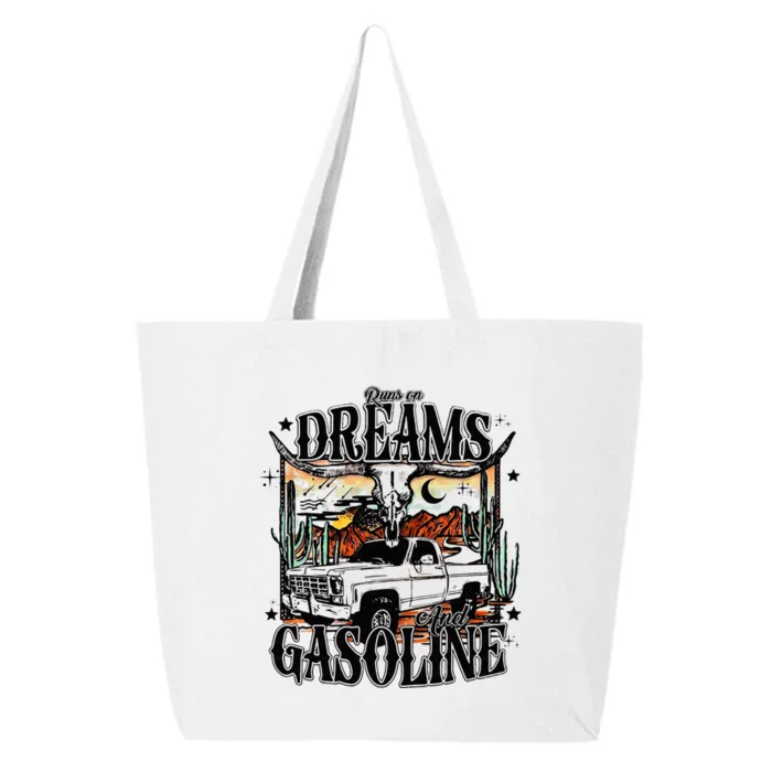 Runs On Dreams And Gasoline I Got A Heart Like A Truck 25L Jumbo Tote