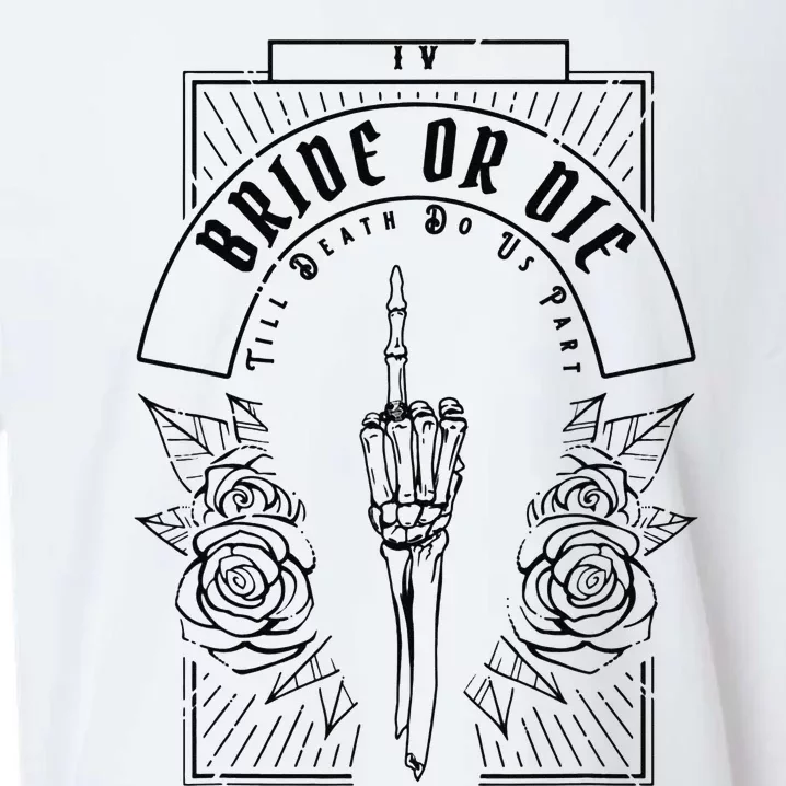 Ride Or Die Gothic Witchy Tarot Bachelorette Bridal Party Sueded Cloud Jersey T-Shirt