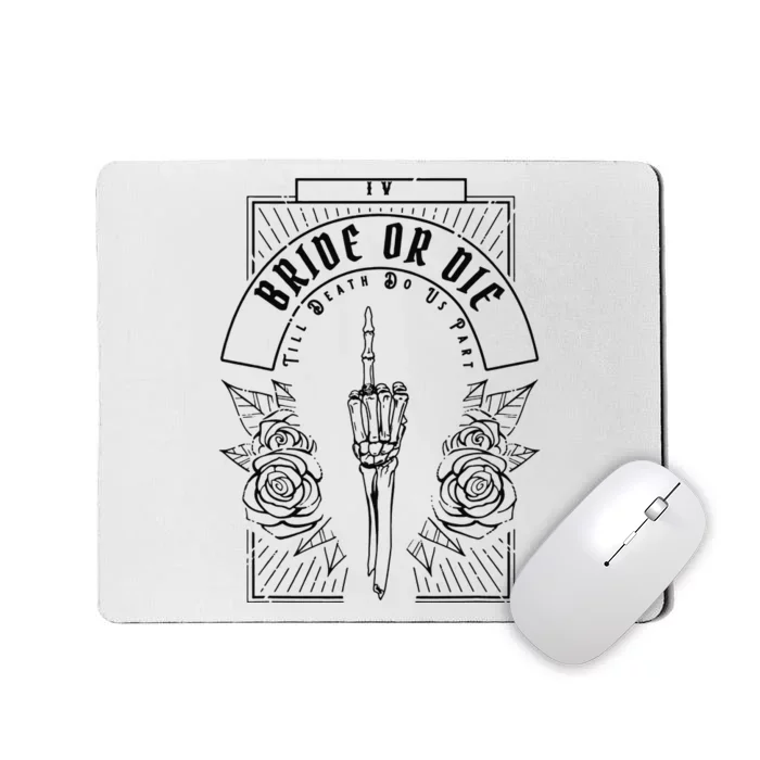 Ride Or Die Gothic Witchy Tarot Bachelorette Bridal Party Mousepad