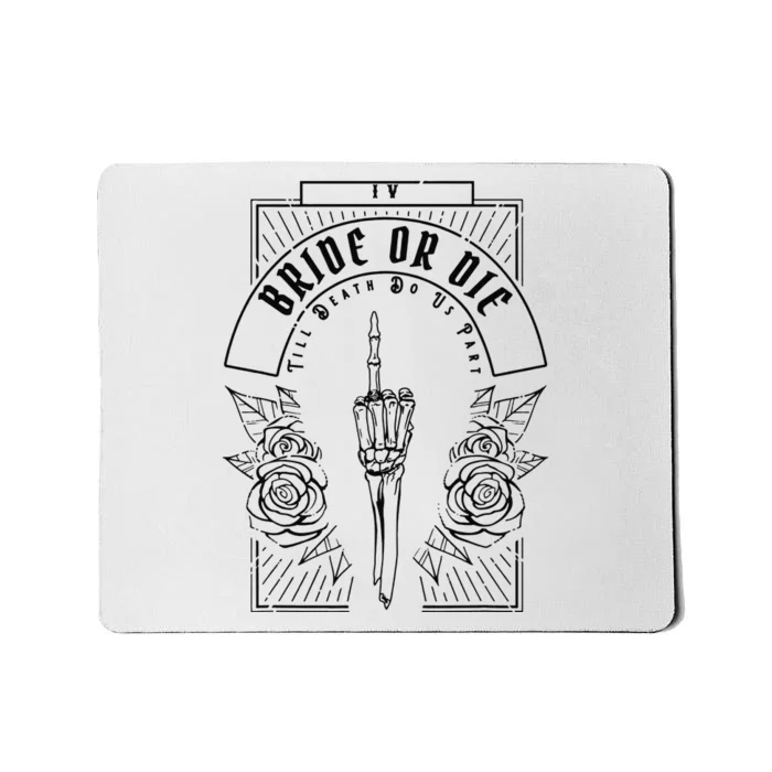 Ride Or Die Gothic Witchy Tarot Bachelorette Bridal Party Mousepad