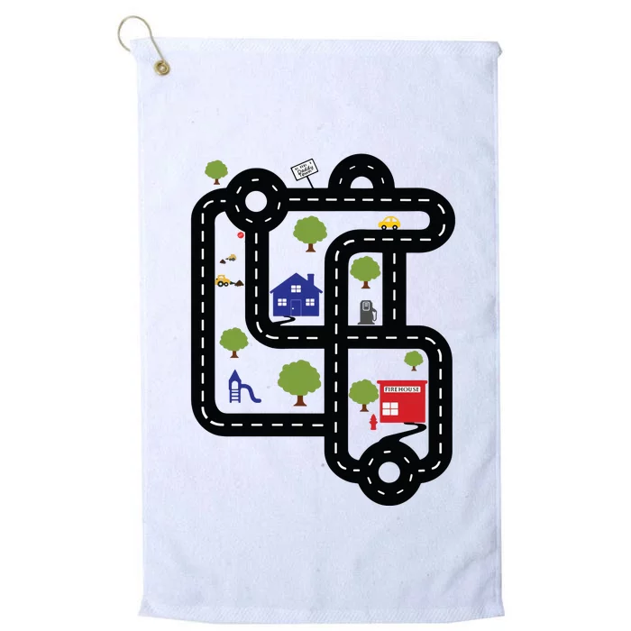 Race On DadS Mat Road On Dad Platinum Collection Golf Towel