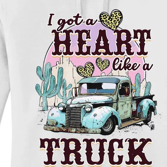 Runs On Dreams And Gasoline I Got A Heart Like A Truck Women's Pullover Hoodie