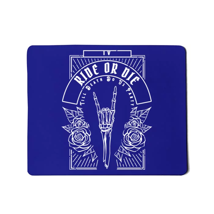 Ride Or Die Gothic Witchy Tarot Bachelorette Bridal Party Gift Mousepad