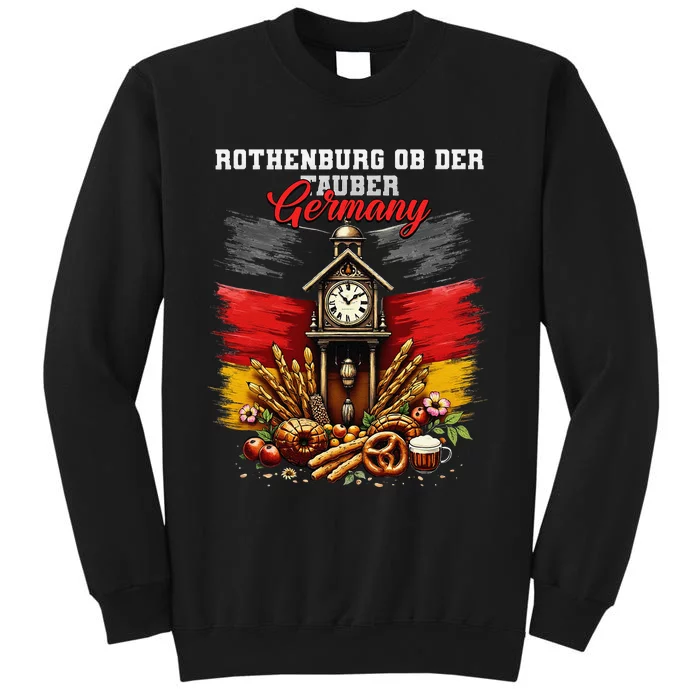 Rothenburg Ob Der Tauber Germany Vacation Travel Souvenir Tall Sweatshirt