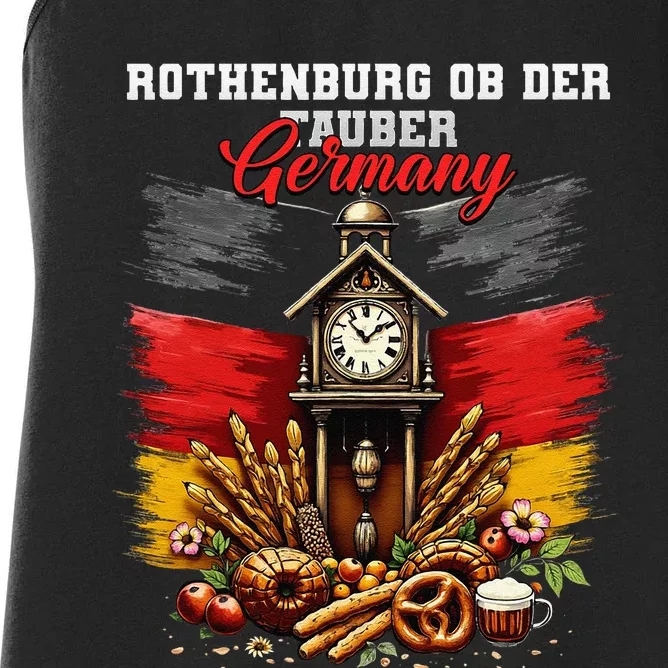 Rothenburg Ob Der Tauber Germany Vacation Travel Souvenir Women's Racerback Tank