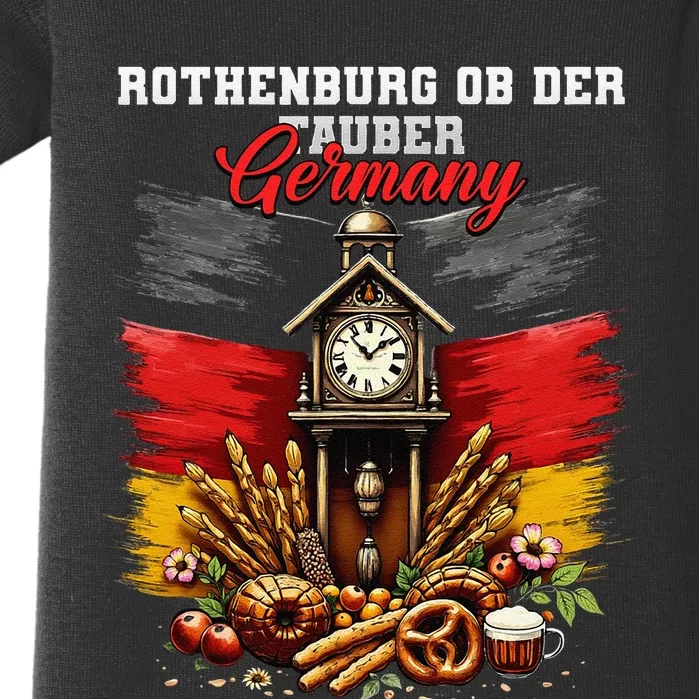 Rothenburg Ob Der Tauber Germany Vacation Travel Souvenir Baby Bodysuit