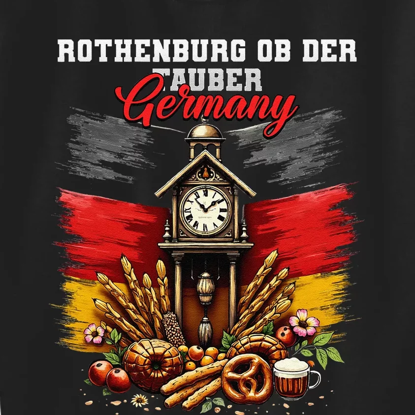 Rothenburg Ob Der Tauber Germany Vacation Travel Souvenir Kids Sweatshirt