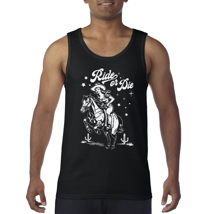 Ride Or Die Cowboy Tank Top