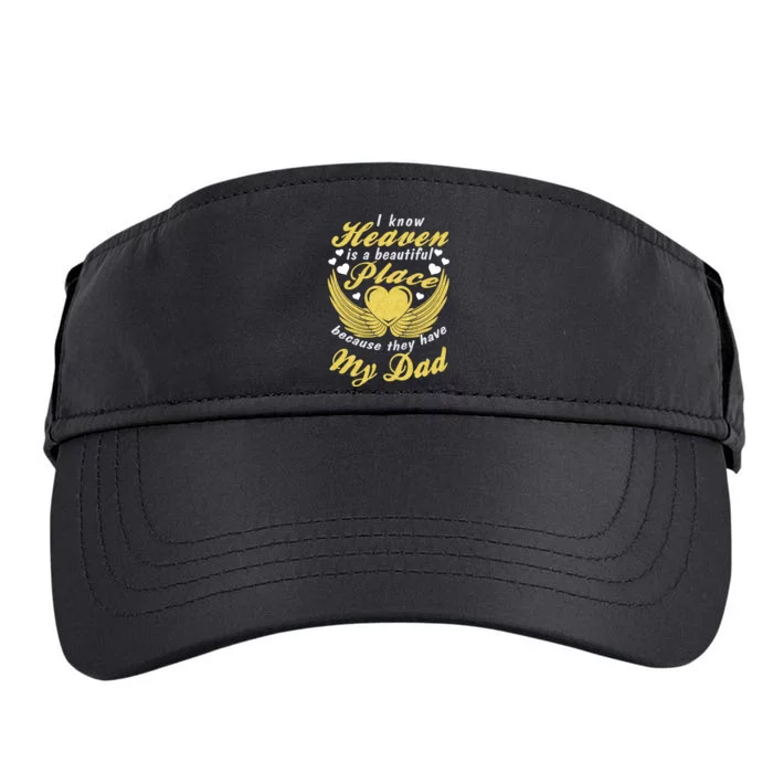 Remembrance Of Dad Memory Of My Father In Heaven Angel Wings Adult Drive Performance Visor