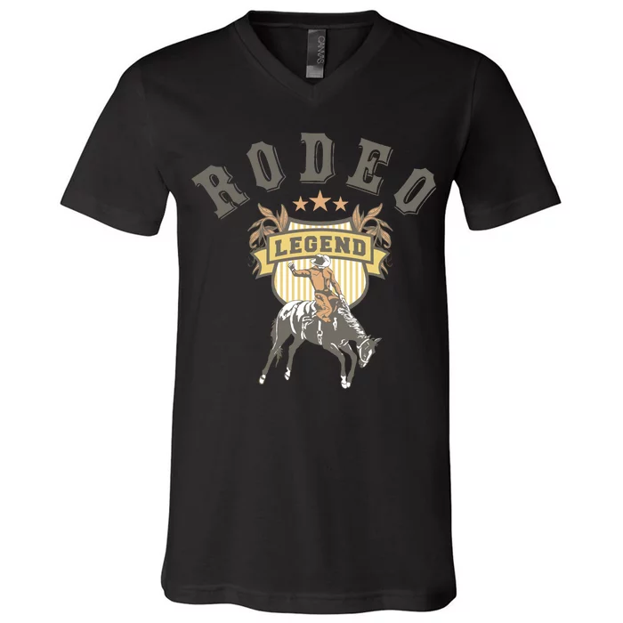 Rodeo Legend Vintage V-Neck T-Shirt