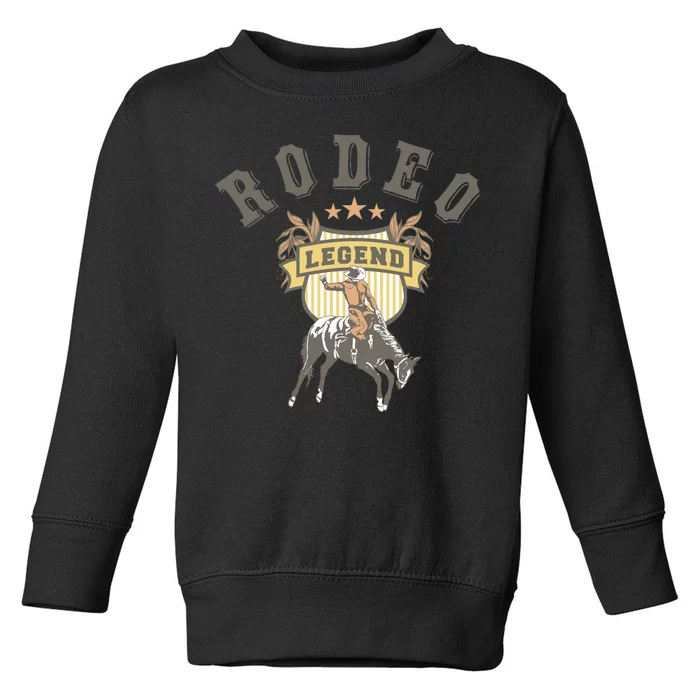 Rodeo Legend Vintage Toddler Sweatshirt