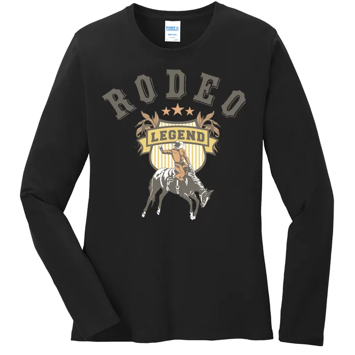 Rodeo Legend Vintage Ladies Long Sleeve Shirt