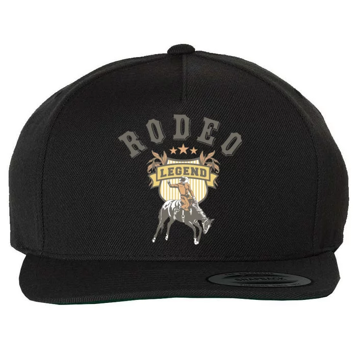 Rodeo Legend Vintage Wool Snapback Cap