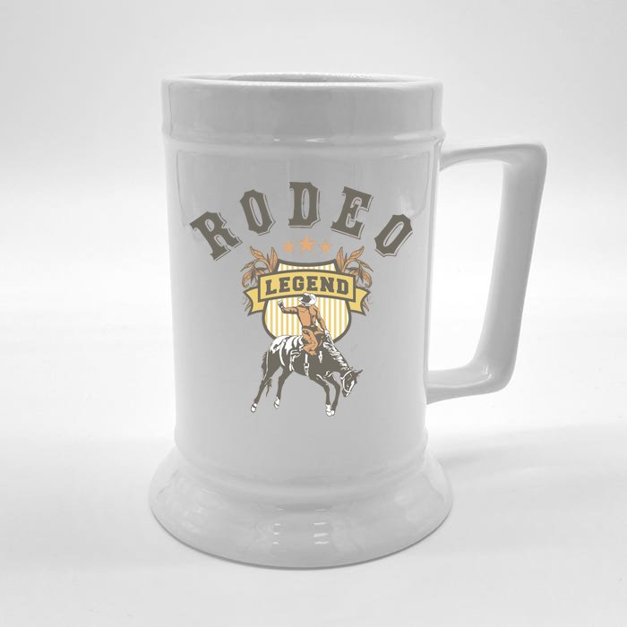 Rodeo Legend Vintage Front & Back Beer Stein