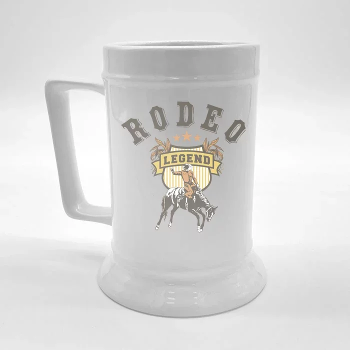 Rodeo Legend Vintage Front & Back Beer Stein