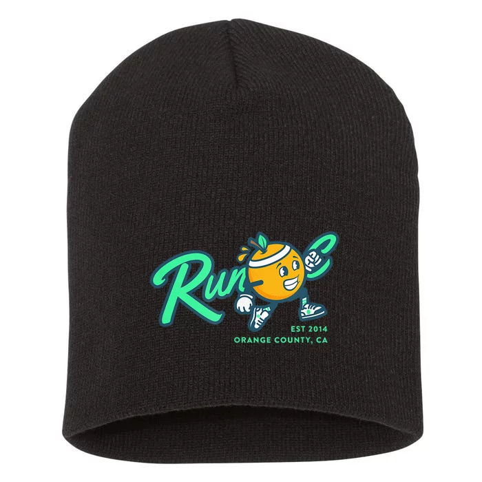 Run Oc Est 2024 Ca 10 Yeas Anniversary Short Acrylic Beanie