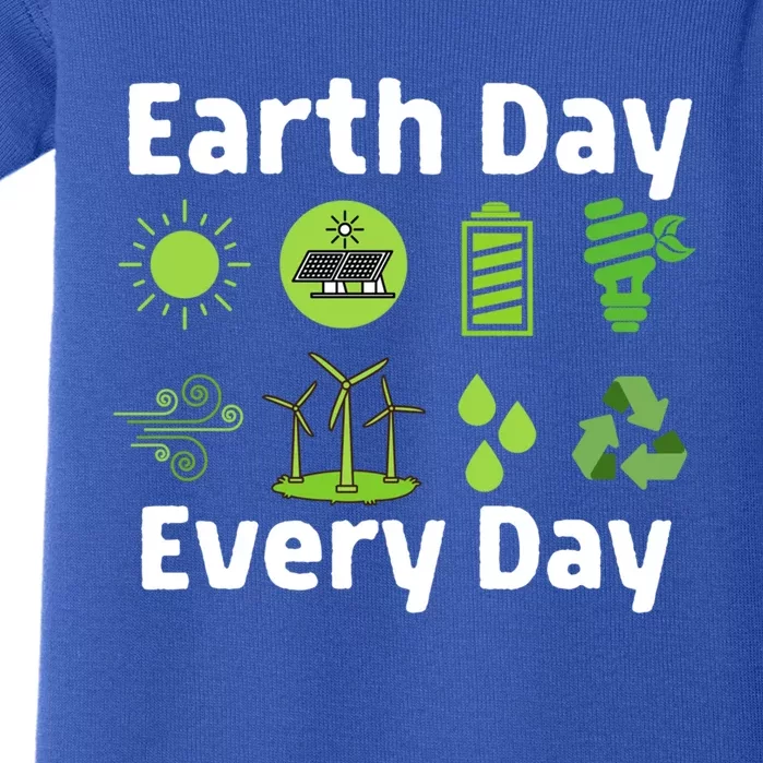 Restore Our Earth Day Every Day Clean Water Wind Energy Gift Baby Bodysuit