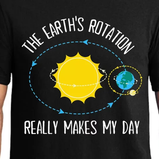 Rotation of Earth Makes My Day Science Teacher Earth Day Pajama Set