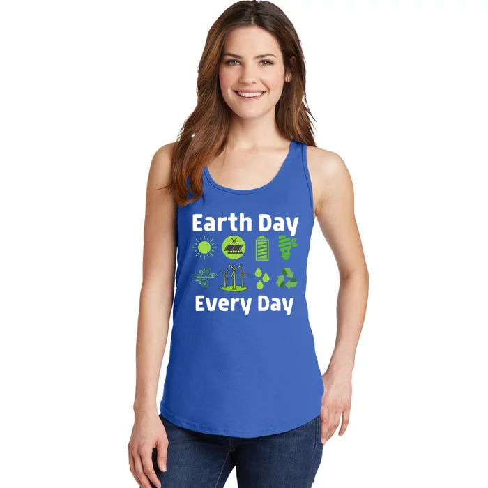 Restore Our Earth Day Every Day Clean Water Wind Energy Gift Ladies Essential Tank