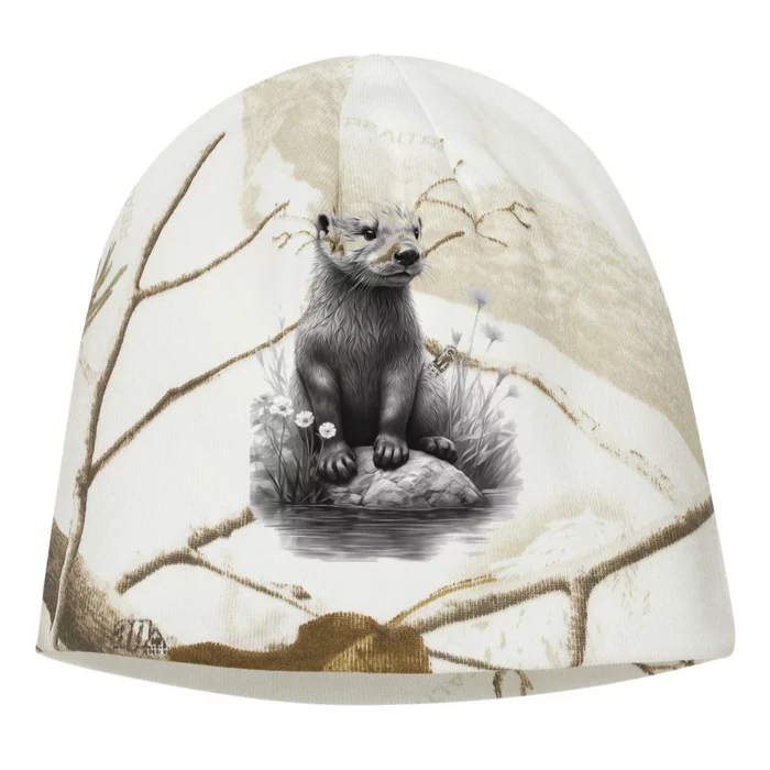 River Otter for Cute Otter Animal Funny Kati - Camo Knit Beanie