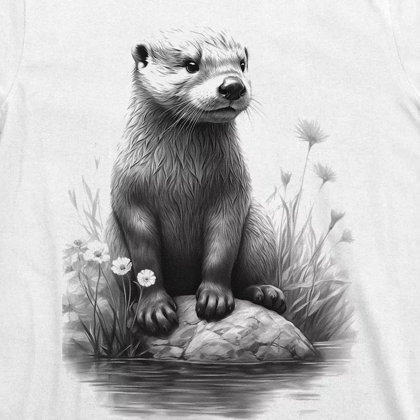 River Otter for Cute Otter Animal Funny T-Shirt