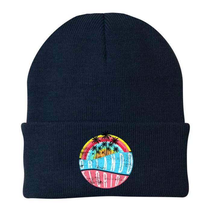 Retro Orlando Florida Icon Knit Cap Winter Beanie