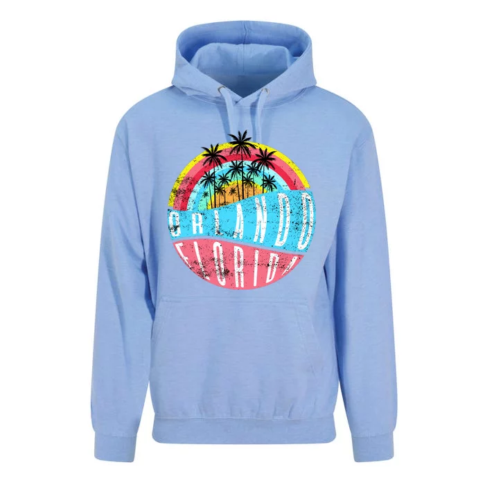 Retro Orlando Florida Icon Unisex Surf Hoodie