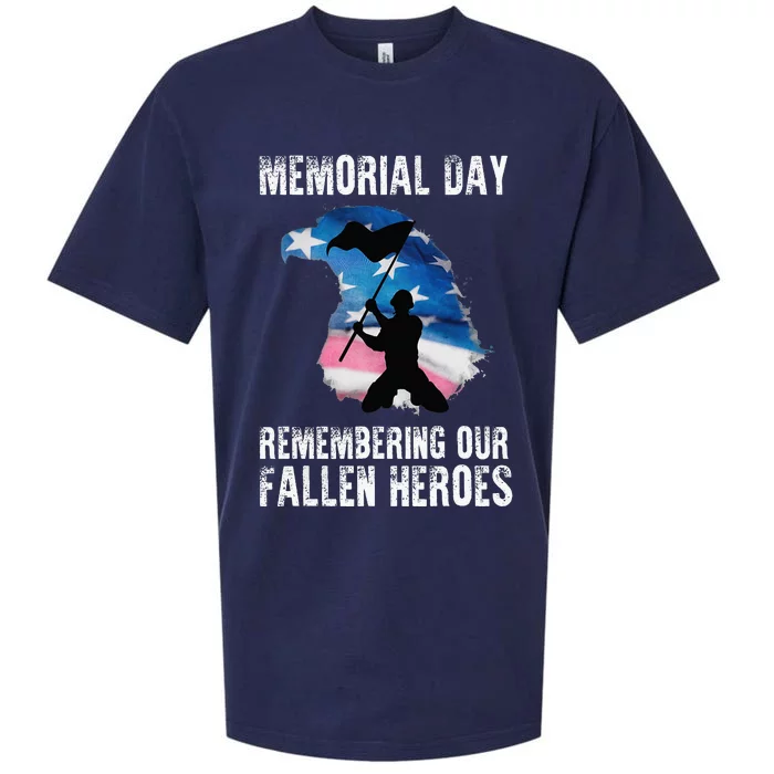 Remembering Our Fallen Heroes Memorial Day Sueded Cloud Jersey T-Shirt