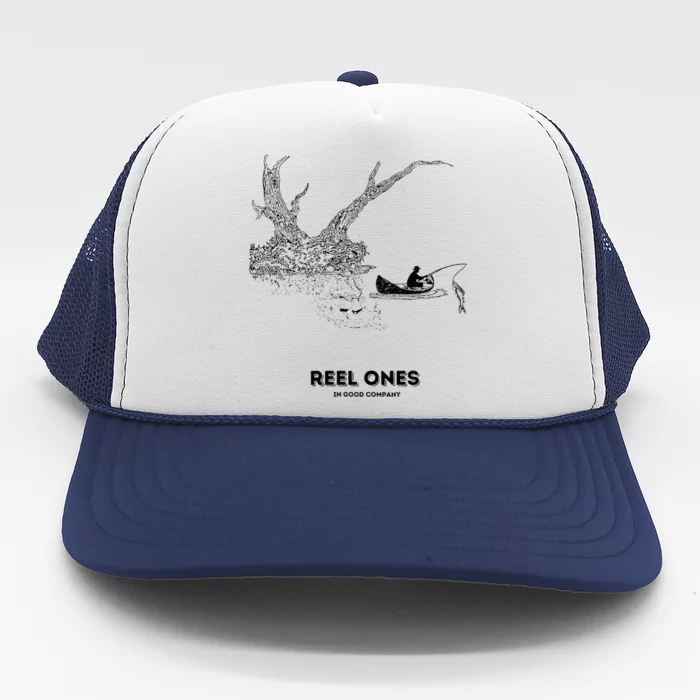 Reel Ones Fishing In Good Company Trucker Hat